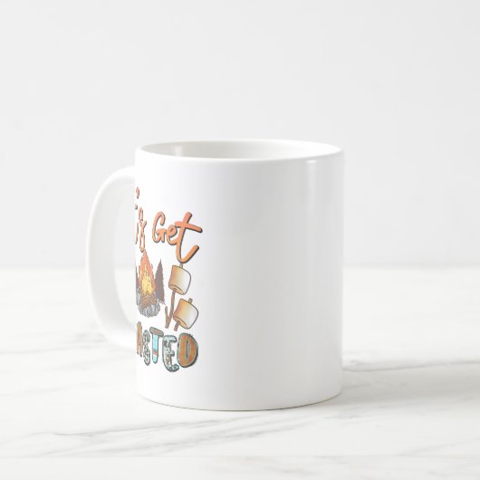 Let's Get Toasted Camping Funny Campfire Koffiemok (Voorkant links)