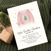 Let's get Ugly Fun Ugly Sweater Christmas Party Kaart