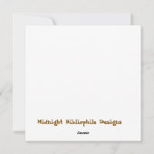 Let's Give 'Em Pumpkin to Talk About Sign Design Feestdagenkaart (Achterkant)