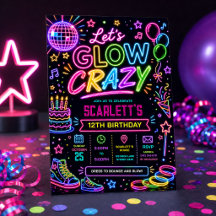 Let's Glow Crazy: Neon Disco Verjaardagsfeestje