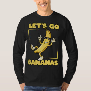 Let's Go Bananas Cool Thug Banana met Zonnebril T-shirt