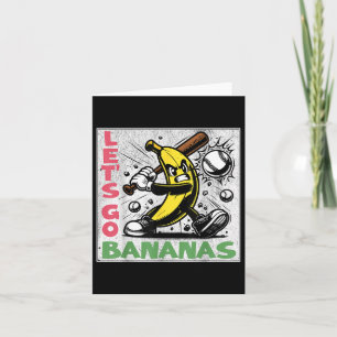 Lets Go Bananas Funny Banana Youth Kinder Jongens Kaart
