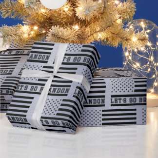 Let's Go Brandon American Flag Cadeaupapier