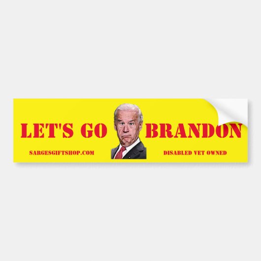 LET'S GO BRANDON BUMPER STICKER (Devant)