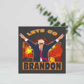 Let's Go Brandon Funny Anti Biden Trump Political (Staand voorkant)