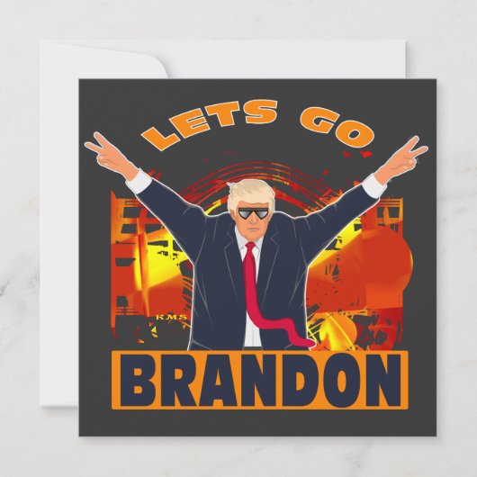 Let's Go Brandon Funny Anti Biden Trump Political (Voorkant)