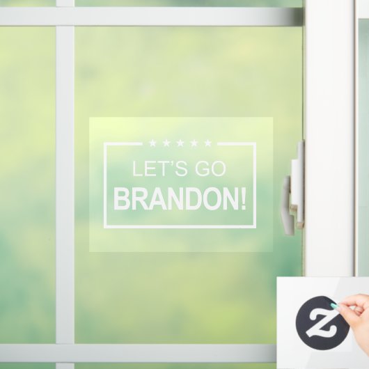 Lets Go Brandon Funny Raamsticker (Huis)
