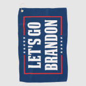 Lets Go Brandon grappig Biden Pro troef 2024 Golfhanddoek (Voorkant)