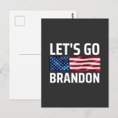 lets go brandon laat brandon merken briefkaart (Voorkant / Achterkant)