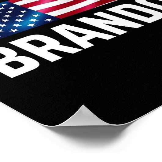 lets go brandon laat brandon merken poster (Hoek)