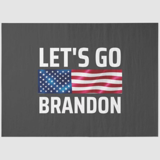 lets go brandon laat brandon merken tissuepapier (Voorkant)