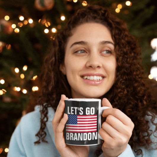LET'S GO BRANDON PATRIOTIC COFFEE MUGS