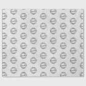 Let's Go Brandon Stamped Seal Design Marble Gray  Cadeaupapier (Vlak)