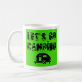 Let's Go Camping - Teardrop Trailer Coffee Mug (Gauche)