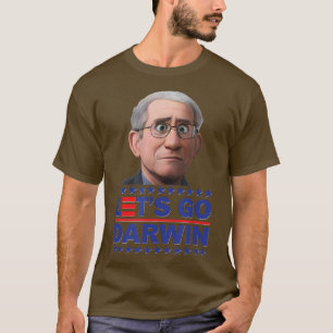 Let's Go Darwin USA Flag Vintage Fauci Ouchie Scie T-shirt