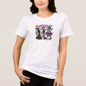Let's Go Ghouls Halloween Design Tri-Blend Shirt (Voorkant)
