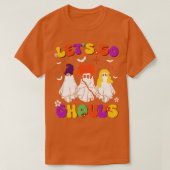 Lets Go Ghouls Retro Halloween Witch  Spook T-shirt (Design voorkant)