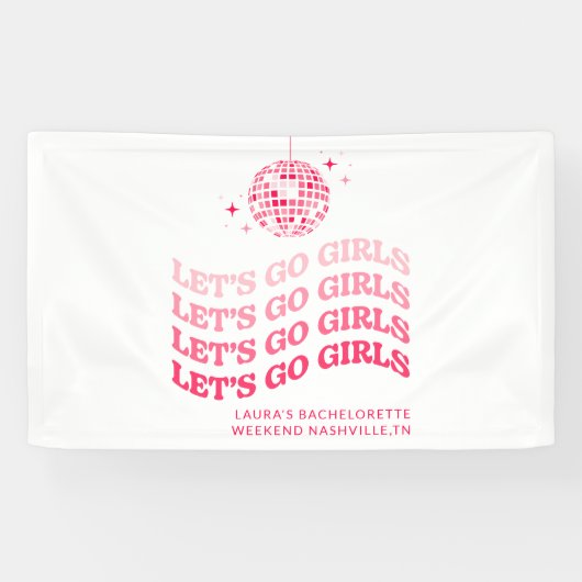 Let's Go Girls - Bachelorette Party - Bannière (Horizontal)