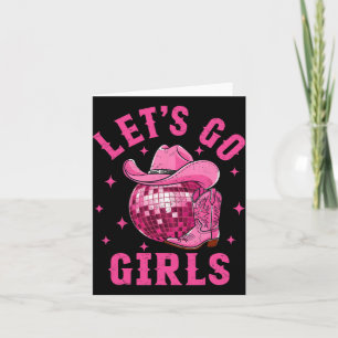 Let's Go Girls Western Cowgirl Boot Pet Disco Bach Kaart