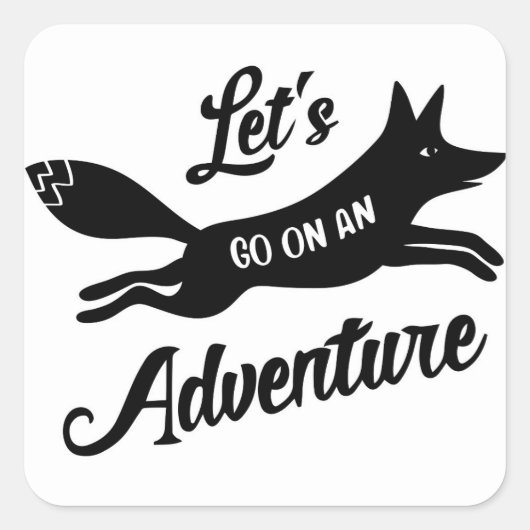Let's Go On An Adventure sticker (Voorkant)