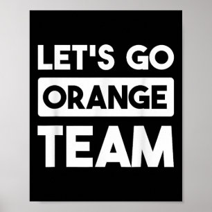 Lets Go Oranje Team War Game Wedstrijd Zomer Ca Poster