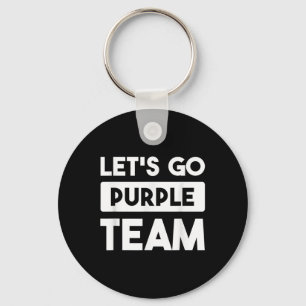 Lets Go Paarse Team War Game Wedstrijd Zomer Ca Sleutelhanger