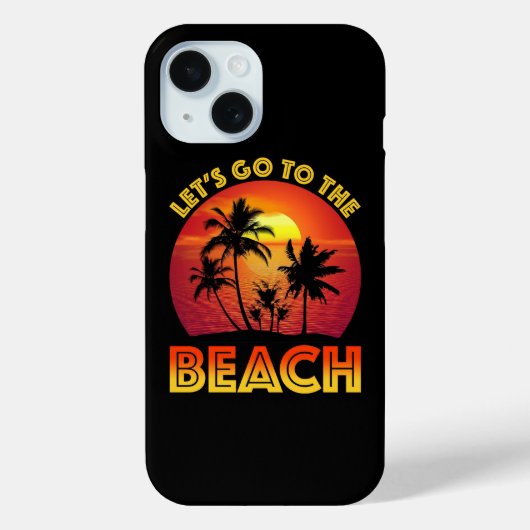 Let's Go To The Beach Case-Mate iPhone Case (Achterkant)