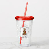 Let's Go! Walk Chesapeake Bay Retriever (dg tan) Acryl Drinkbeker (Achterkant)