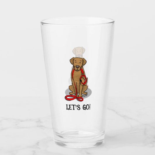 Let's Go! Walk Chesapeake Bay Retriever (dg tan) Glas (Voorkant)