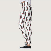 Let's Go! Walk Flat-Coated Retriever Dog (black) Leggings (Links)