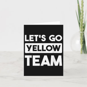 Lets Go Yellow Team Oorlogswedstrijd Zomer Kaart