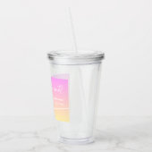 Let's Hit the Court Pickleball 30th Birthday Party Acryl Drinkbeker (Links)