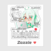 Let's Learn Japanese! 日本語を勉強しよう! Sticker (Vel)