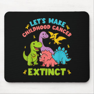 Let's Make Childhood Cancer Extinct Dinosaurs Wear Muismat