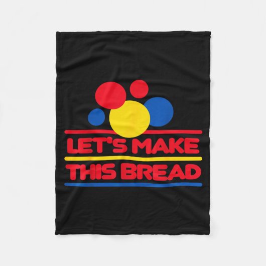 Let's Make This Bread Fleece Deken (Voorkant)
