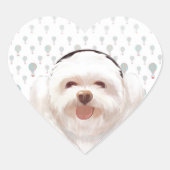 Let's Music Hart Sticker (Voorkant)