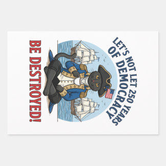 Let's Not Let 250th Years Of Democracy 4th of july Inpakpapier Vel