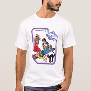 Lets offe-Toby-Activities-for-Children-Black- T-shirt