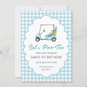 Let's Par - Le Golf Invitation de fête d'anniversa