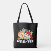 Lets Par T-shirt Golfpun - Golffeest Draagtas (Achterkant)