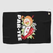 Lets Par T-shirt Golfpun - Golffeest Golfhanddoek (Horizontaal)