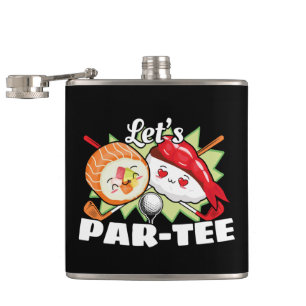 Lets Par T-shirt Golfpun - Golffeest Heupfles
