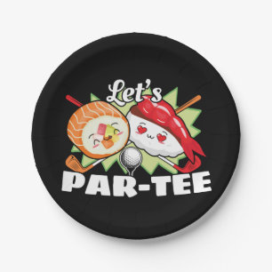 Lets Par T-shirt Golfpun - Golffeest Papieren Bordje