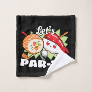 Lets Par T-shirt Golfpun - Golffeest Washandje