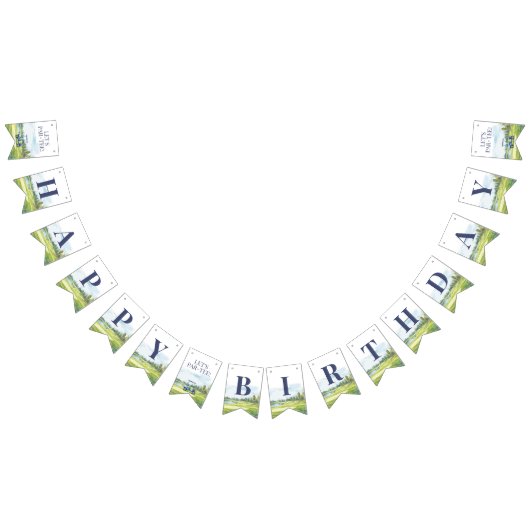 Let's Par-Tee Golf Any Age Birthday Vlaggetjes (Alle)