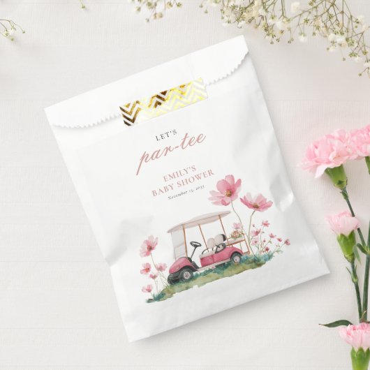 Let's Par-tee Golf Baby Shower Bedankzakje (Gezegeld)