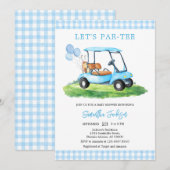 Let's Par-tee Golf Baby Shower Invitation (Devant / Derrière)