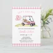 Let's Par-tee Golf Baby Shower Invitation (Debout devant)