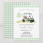 Let's Par-tee Golf Baby Shower Invitation (Devant / Derrière)