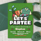 Lets Partee - Golf Birthday Invitation